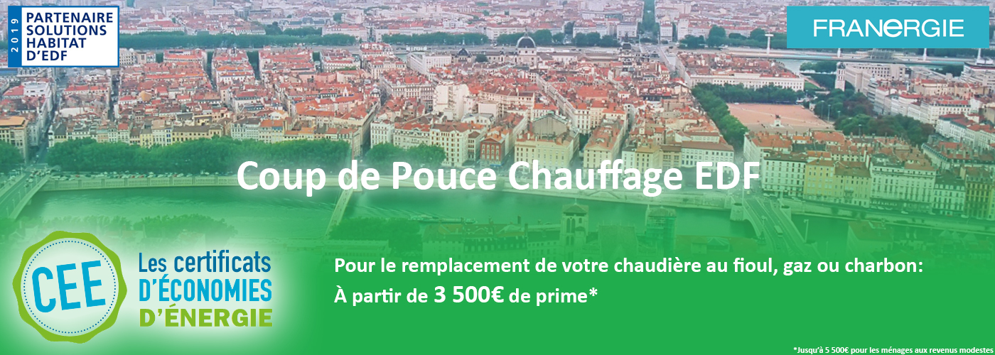 Coup de Pouce Chauffage : Prime EDF